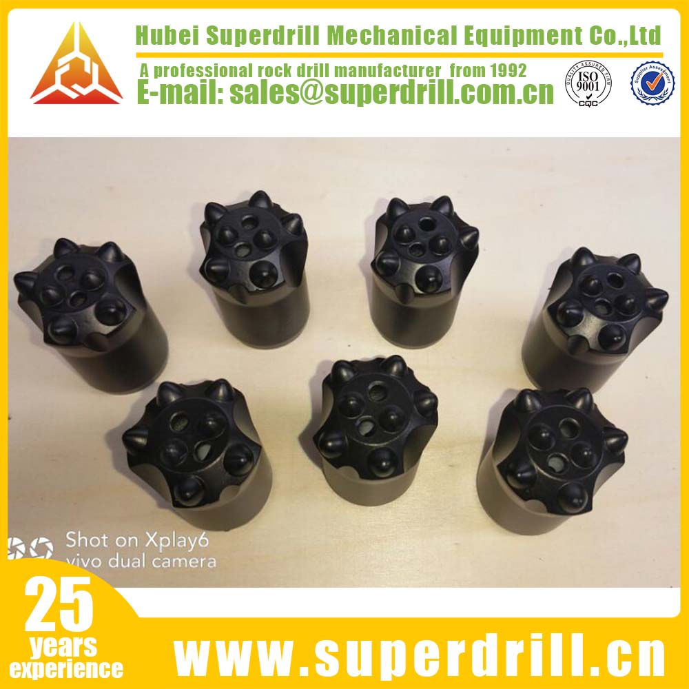 34mm 7 buttons 7degree tapered rock drilling tools button drill bit