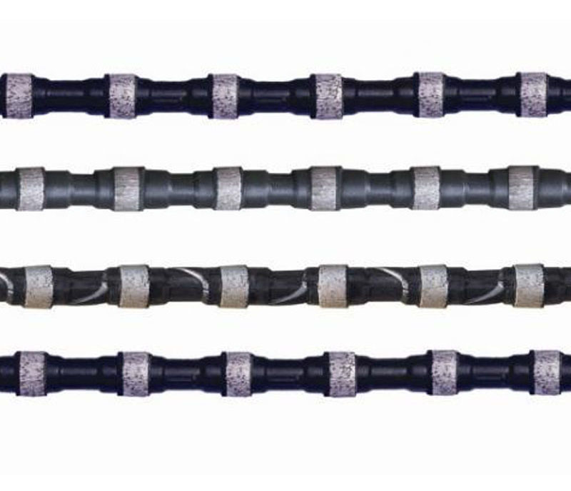 High efficiency Sintered Beads Diamond Wire for Marble Granite Cutting