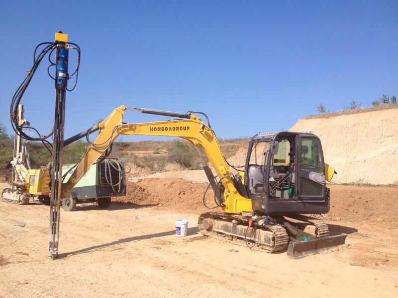 Rock Drill Attachment for Excavator