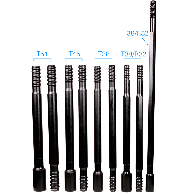 R25 R32 R38 T38 T45 T51 Thread Drill Rod For Mining Machinery