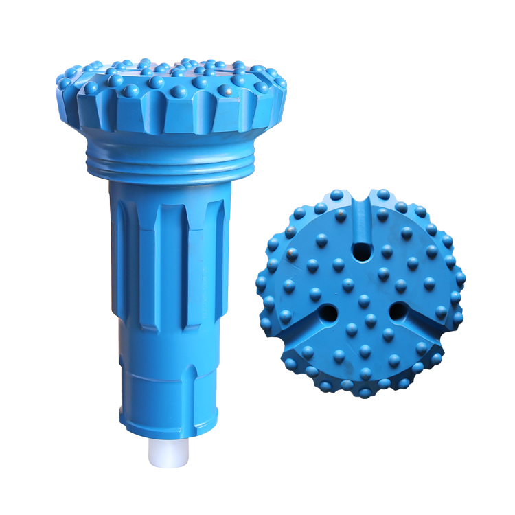 Middle Pressure DTH Drill Bits , Semi-Ballistic Insert Convex Face SD8 Hammer Bits