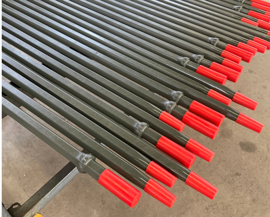 H19, H22, H25 Tapered Drill Rod | SUPERDRILL | Durable Steel Rods for Mining