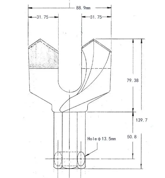 PDC coal mining drill bit